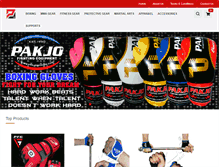 Tablet Screenshot of pakjoboxing.com